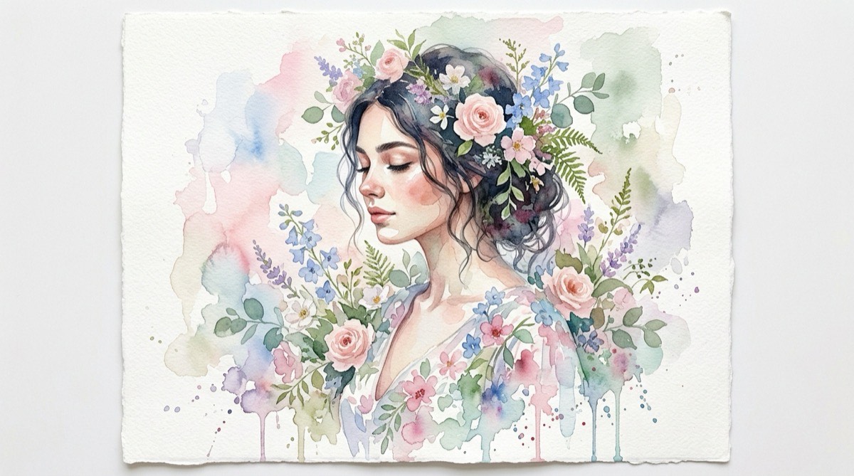 AI Watercolor Generator - AI art style example