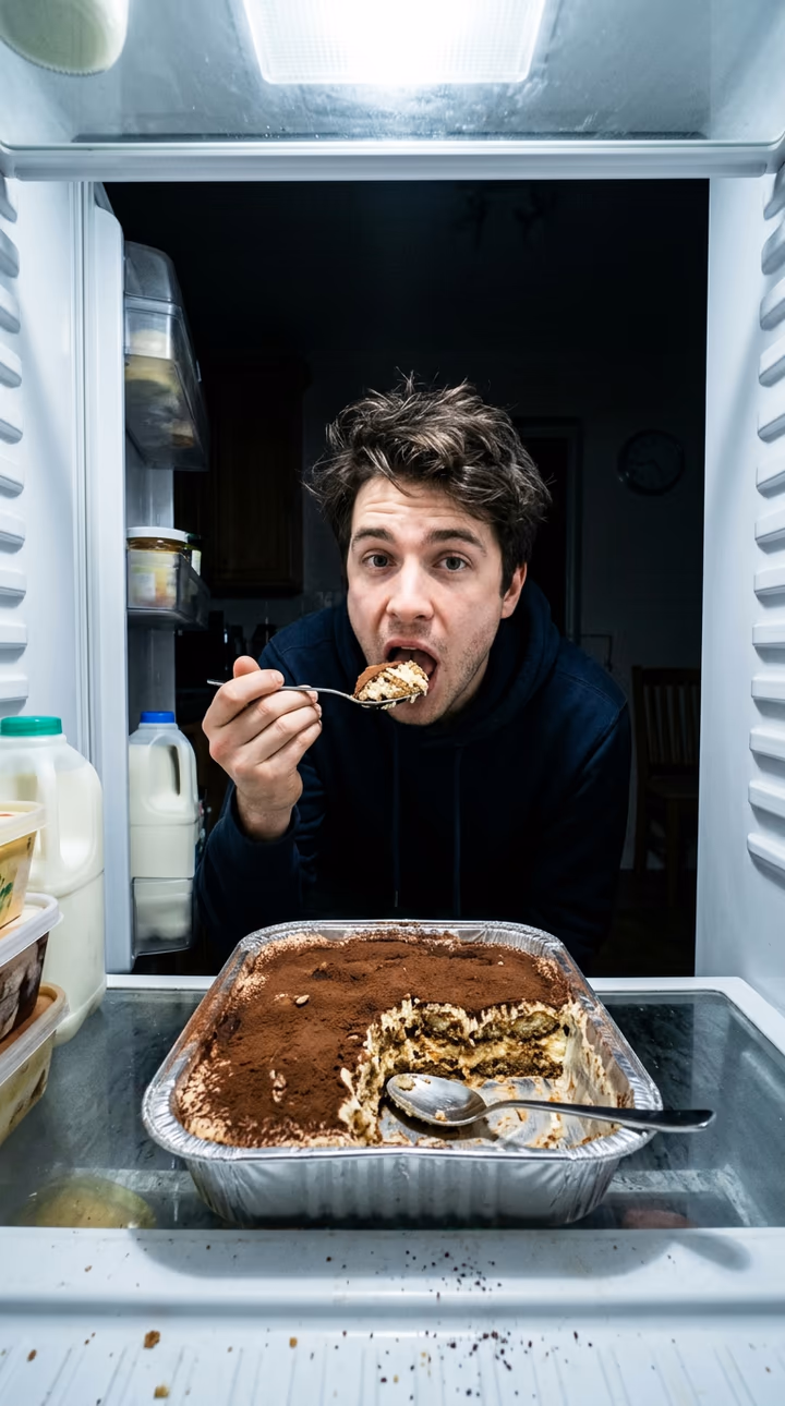 AI Fridge POV Tiramisu Trend example