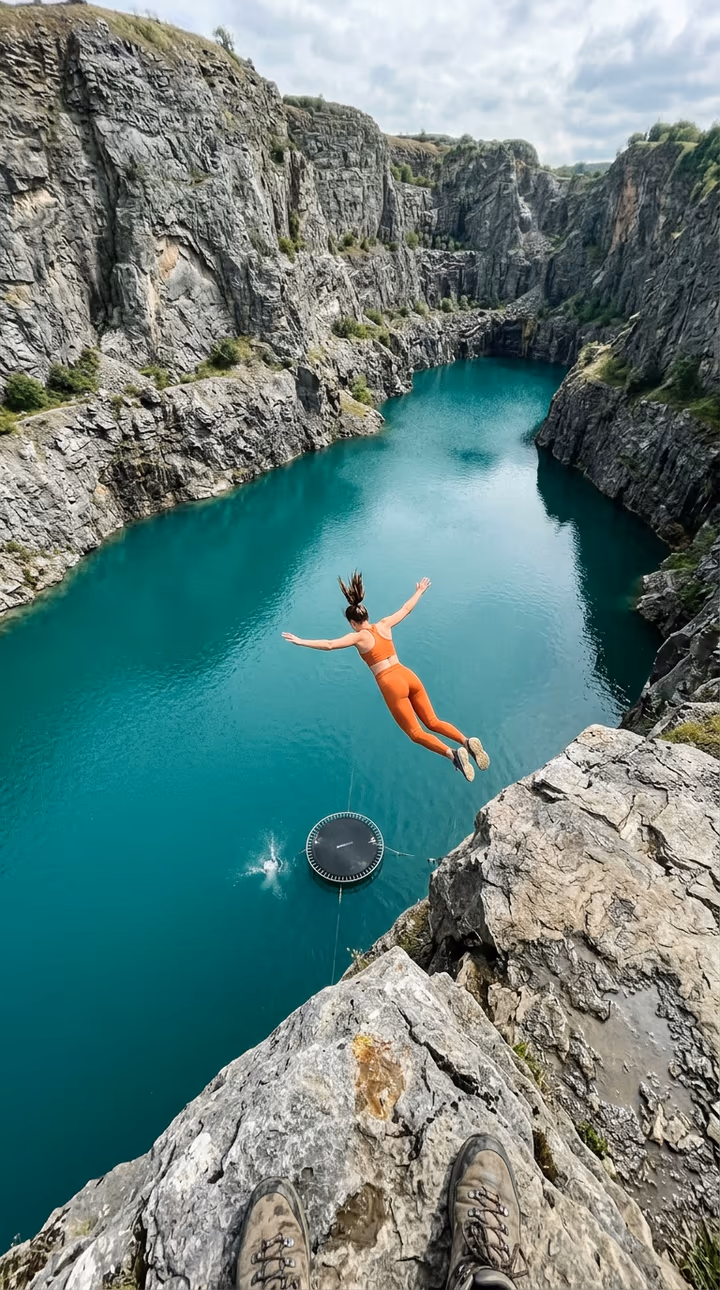 AI High-Altitude Trampoline Jump example