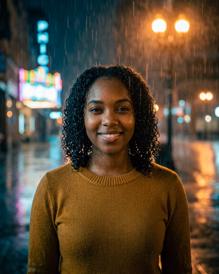 AI Rain Effect example