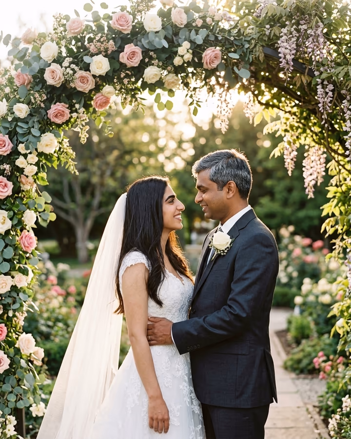 AI Wedding Photo example